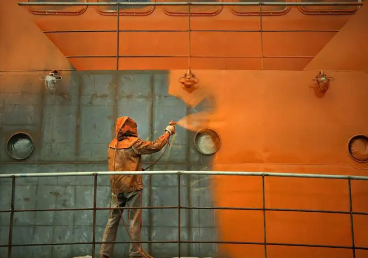 （圖為工業(yè)涂料應用圖）