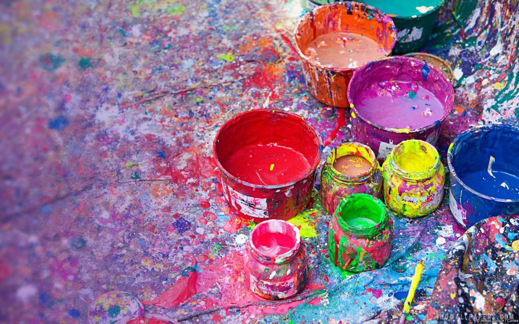 （圖：水性涂料展示圖）